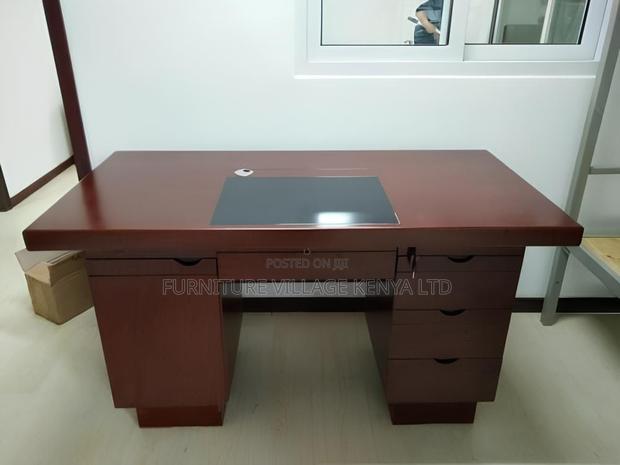1.2 Meters Mahogany Advanced Office Desk - thumbnail 2