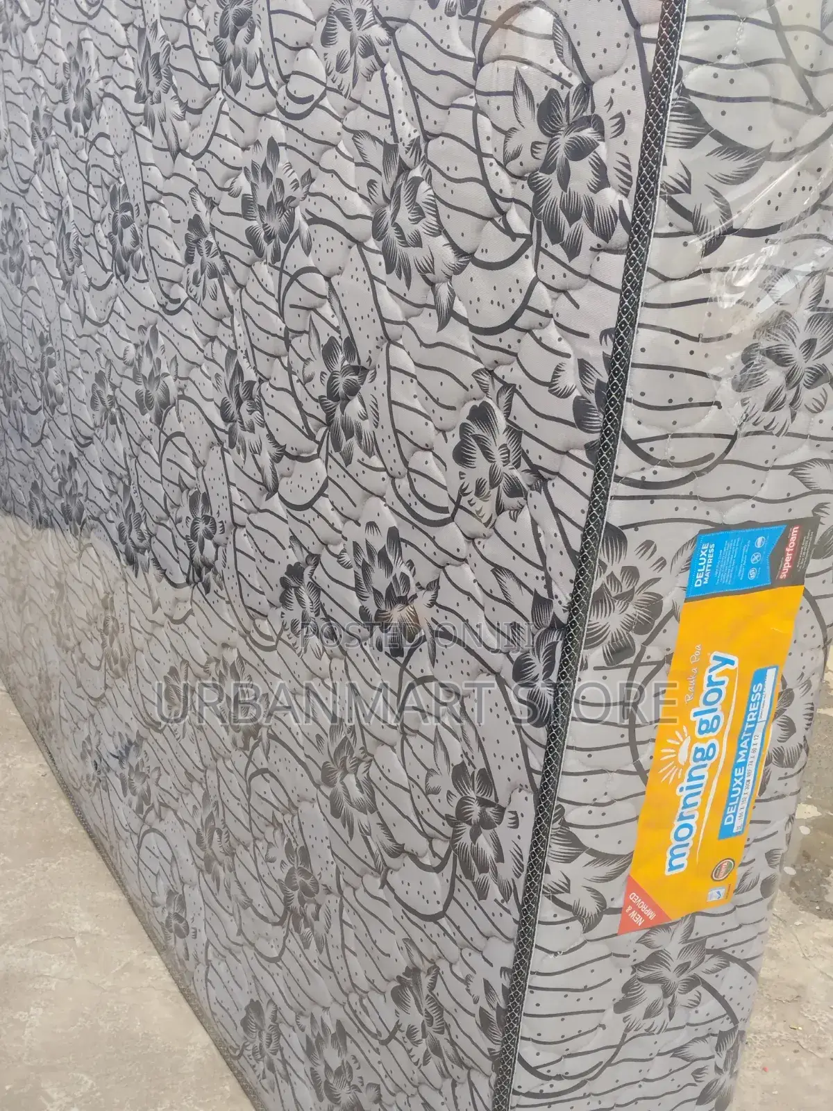 Morning Glory Heavy Duty Superfoam Mattress 5x6, 12 Inches Quilted