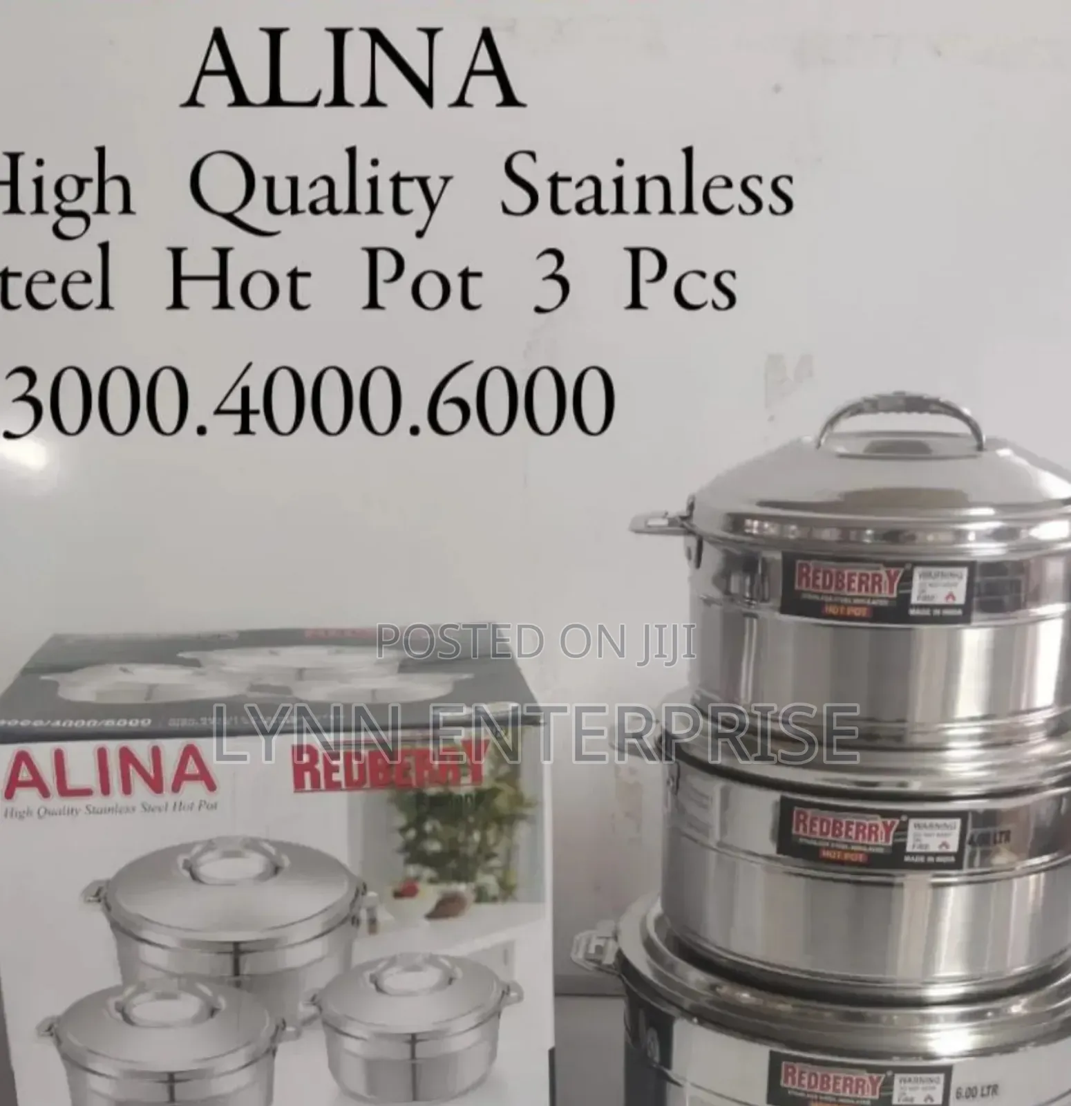 Redberry Premium Range of Stainless Steel Insulated Hotpot : Alina