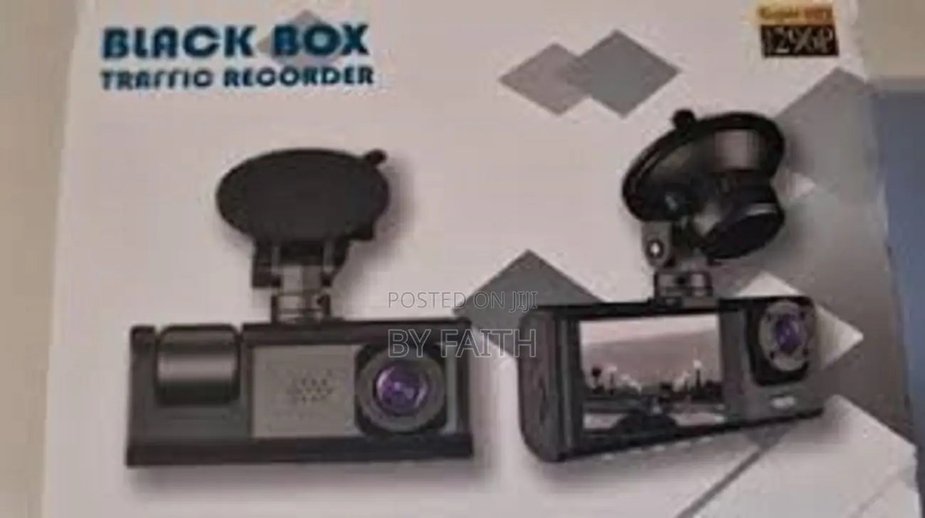 Car Dash Camera Front Rear Hd 1296p Black Box Recorder