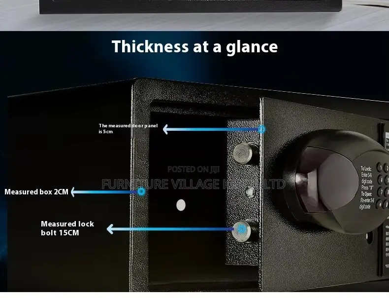 Digital Laptop-Size Fireproof Safe Box
