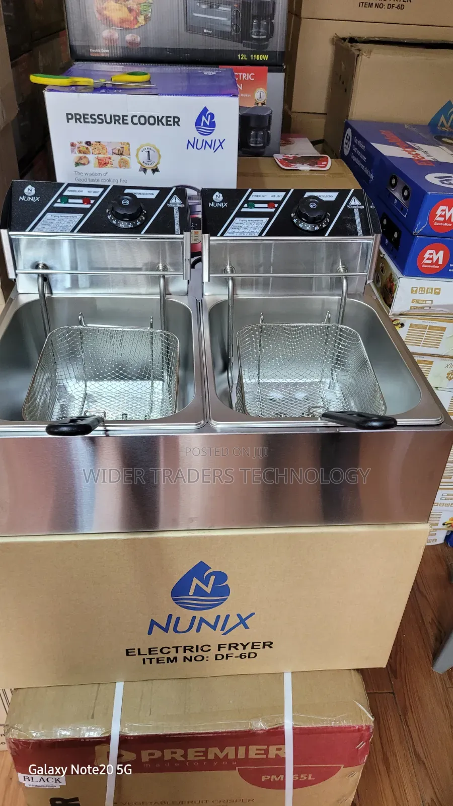 Nunix 12l (6l+6l) Commercial Double Stainless Steel Deep Fryer
