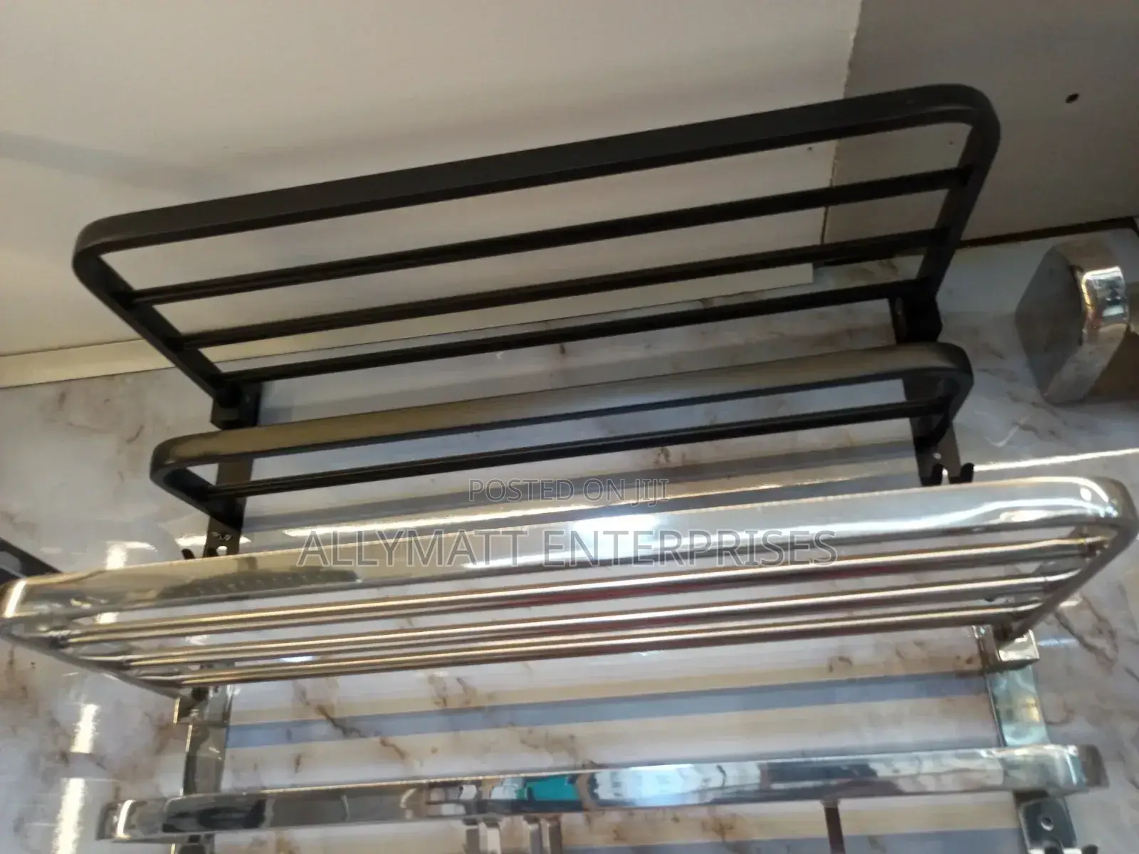 Silver Towel Rack
