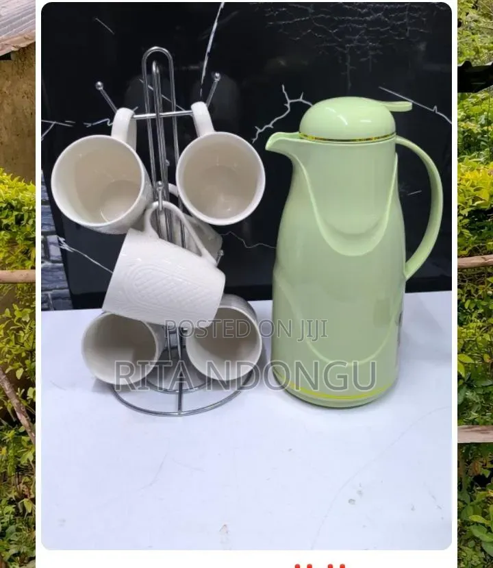 Jp Marble Tharmal Flask+6pcs Mug Set In Nairobi