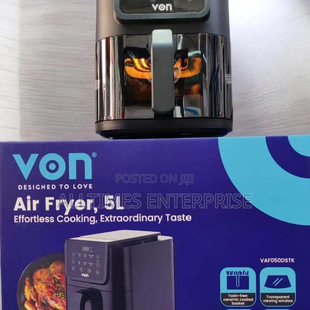 Von 5liters Digital Slim Design Air Fryer
