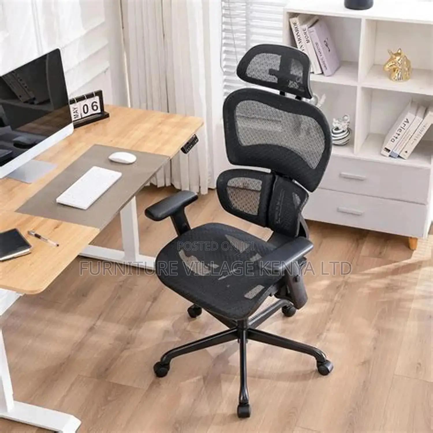 Executive Reclining Orthopedic Mesh Seat With Footrest
