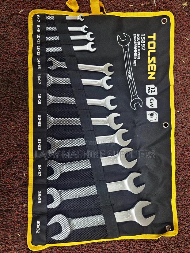 Tolsen Germany 12pcs Double Open End Spanner Set (Model 15892)