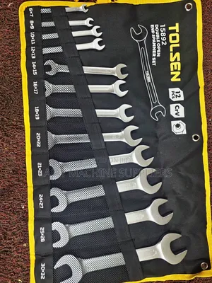 Tolsen Germany 12pcs Double Open End Spanner Set (Model 15892)