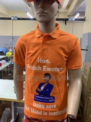 Branded Cotton Polo Neck T-Shirt