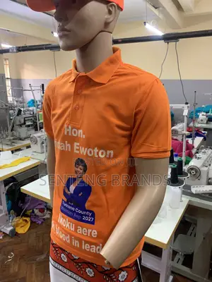 Branded Cotton Polo Neck T-Shirt
