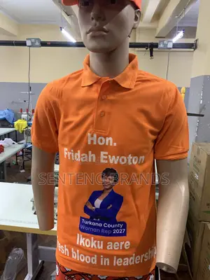 Branded Cotton Polo Neck T-Shirt