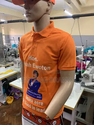 Branded Cotton Polo Neck T-Shirt