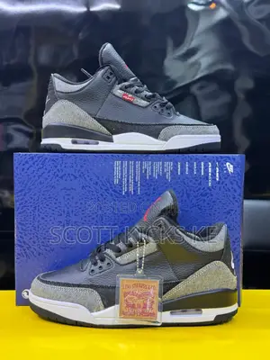 Levi's X Air Jordan 3 Black Denim