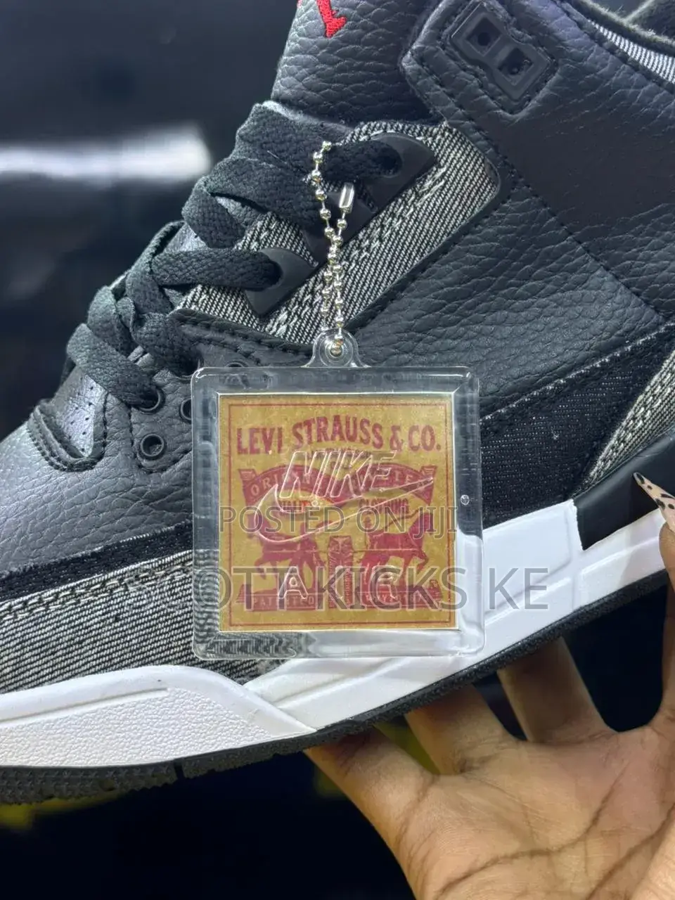 Levi's X Air Jordan 3 Black Denim