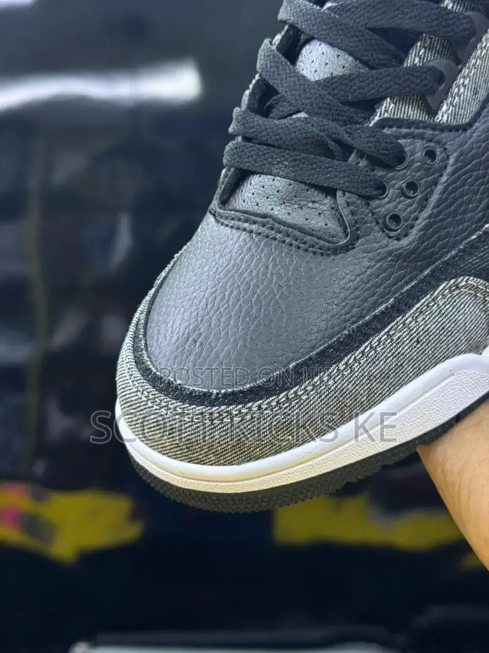 Levi's X Air Jordan 3 Black Denim