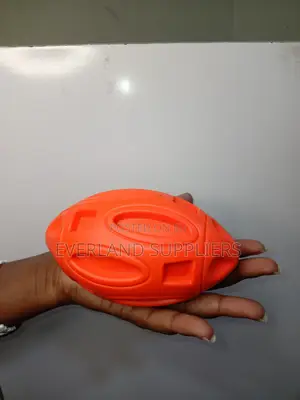 Big Orange Oval Squeeky Ball