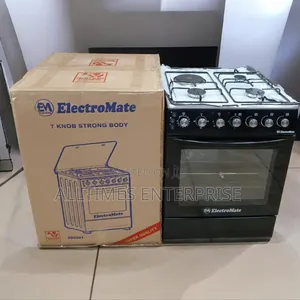Electromate 60*60 Standing Cooker With 1 Hotplate and 3gas