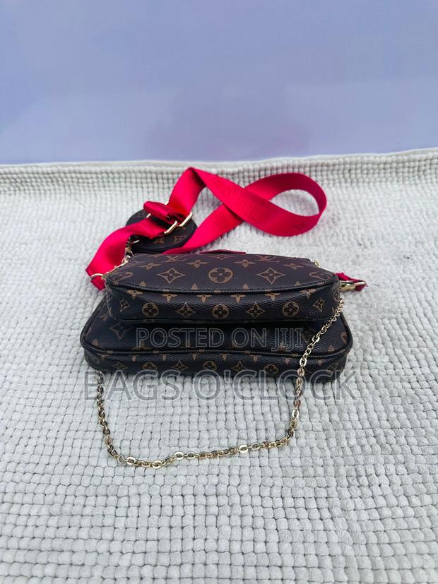 Louis Vuitton Multi Pochette Accessoires Monogram With Red Strap - thumbnail 3