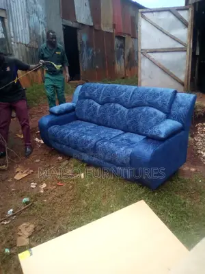 Blue 3 Seater Sofa