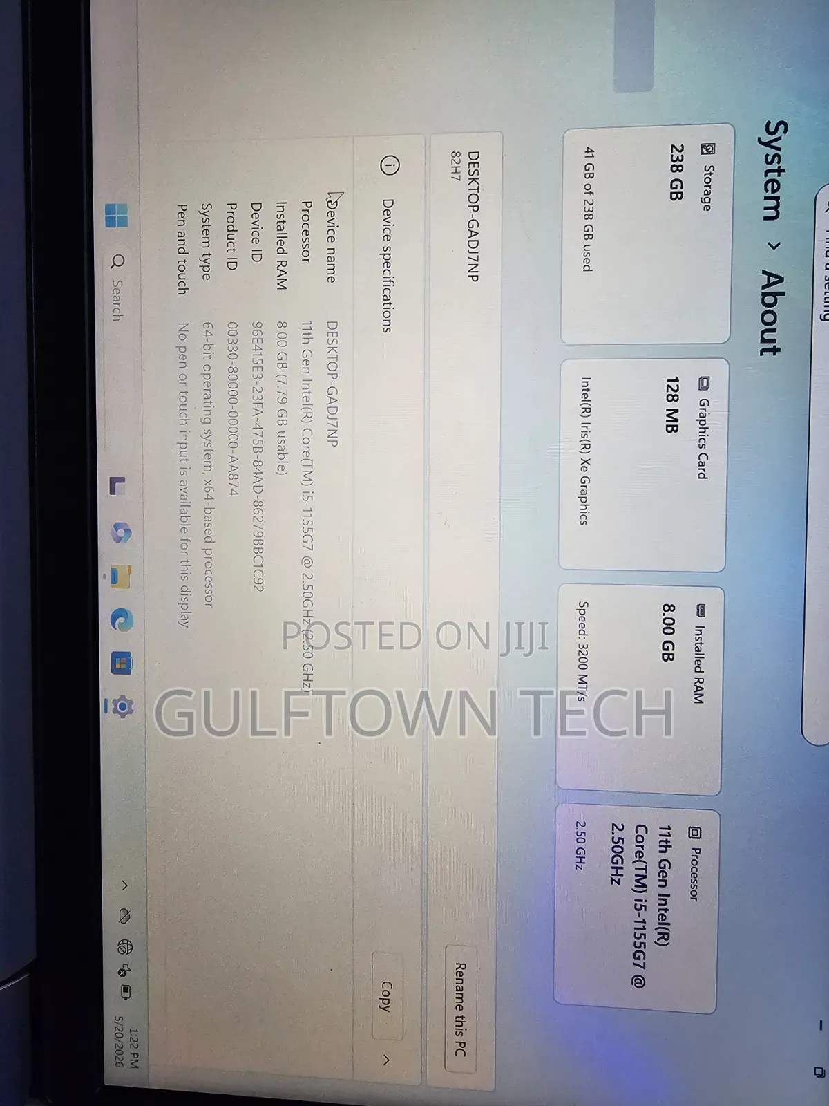 Laptop Lenovo Ideapad 3-14IIL05 8GB Intel Core i5 SSD 256GB