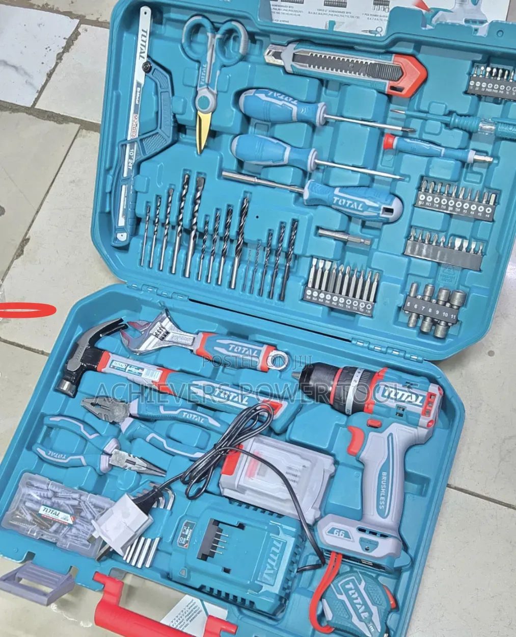 Total 165pcs Cordless Drill