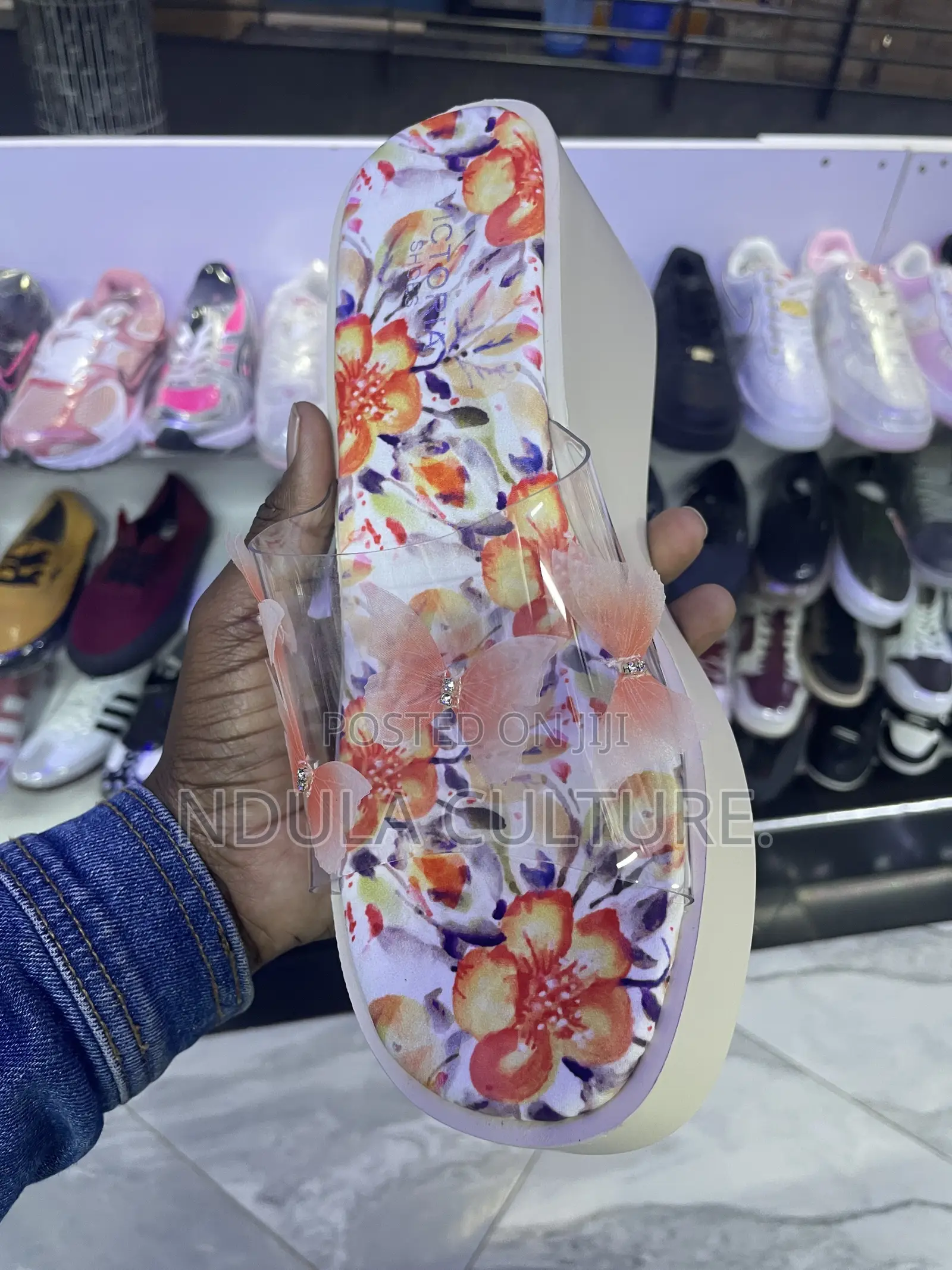 Ladies Floral Wedges