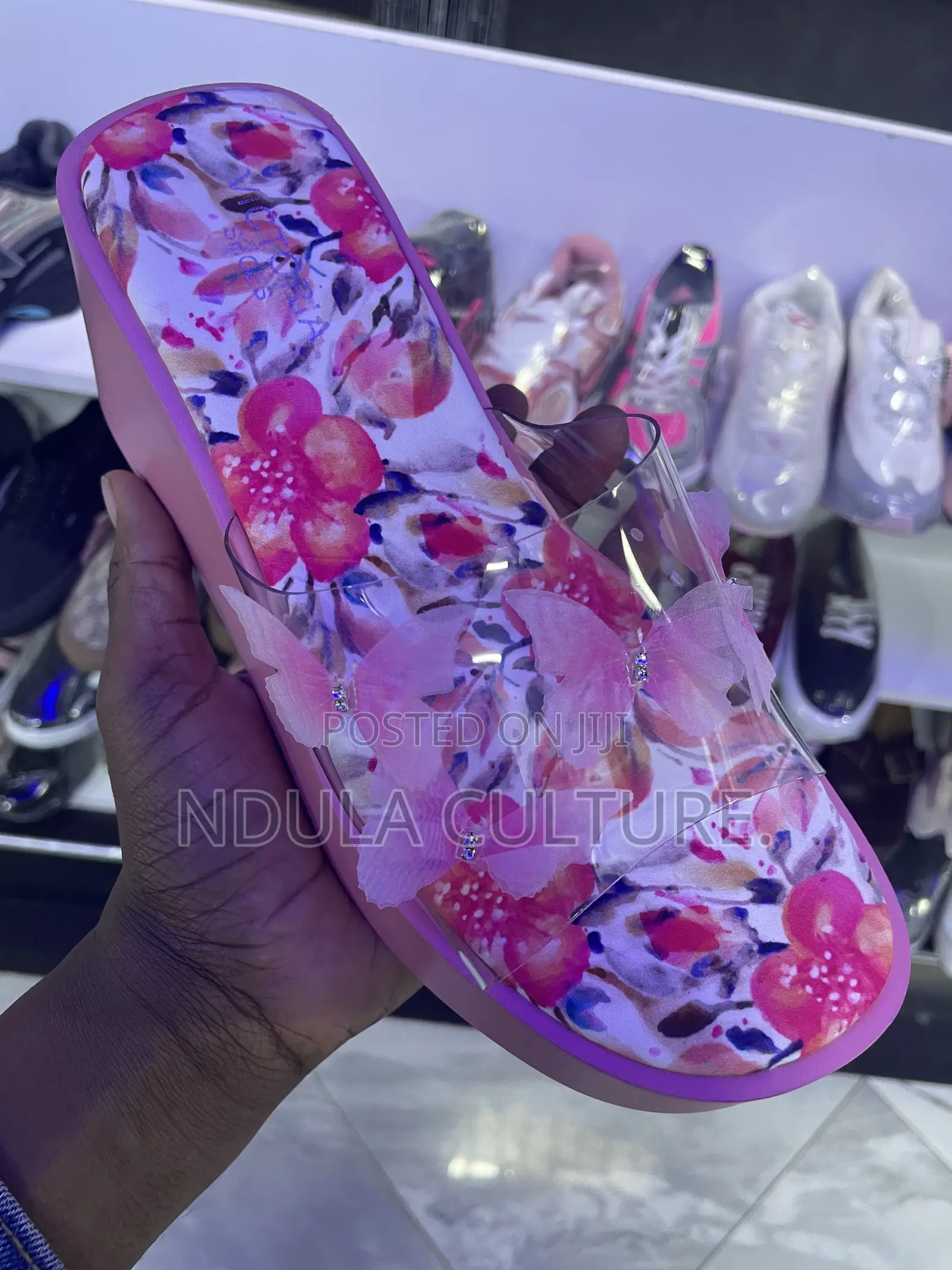 Ladies Floral Wedges