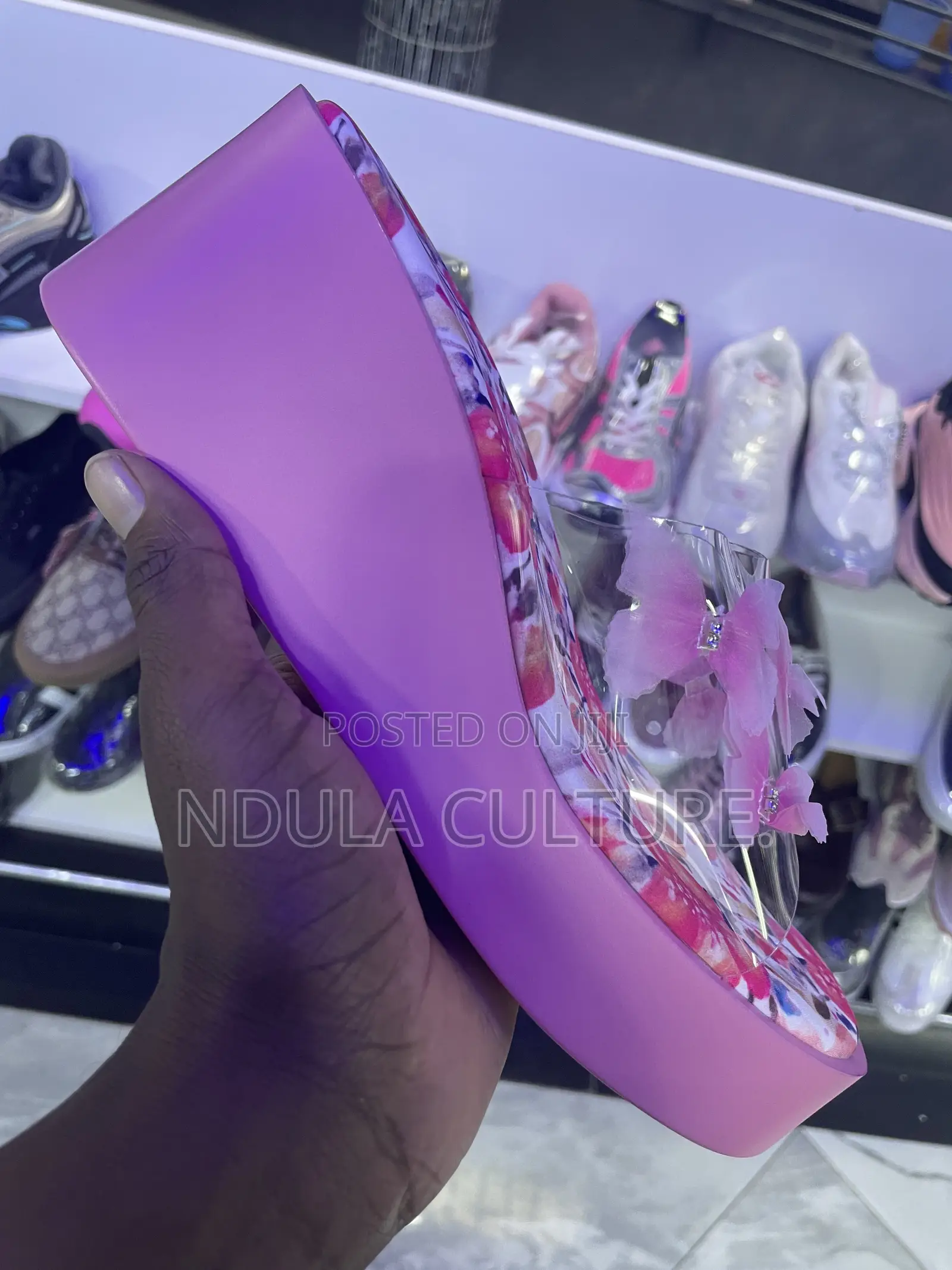 Ladies Floral Wedges