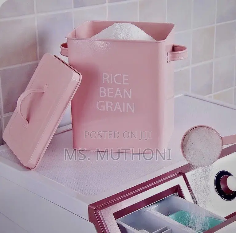5 Kg Cereal / Detergent Metallic Storage Box