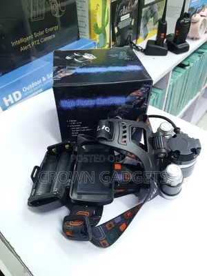 3 Bulb Led Headlamp Usb Rechargeable Outdoor Flashlight