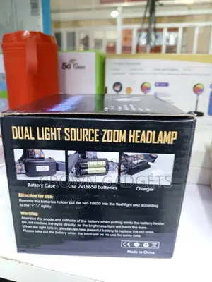 Rechargeable 3xt6 Headlamp Dual Light Outdoor Torch