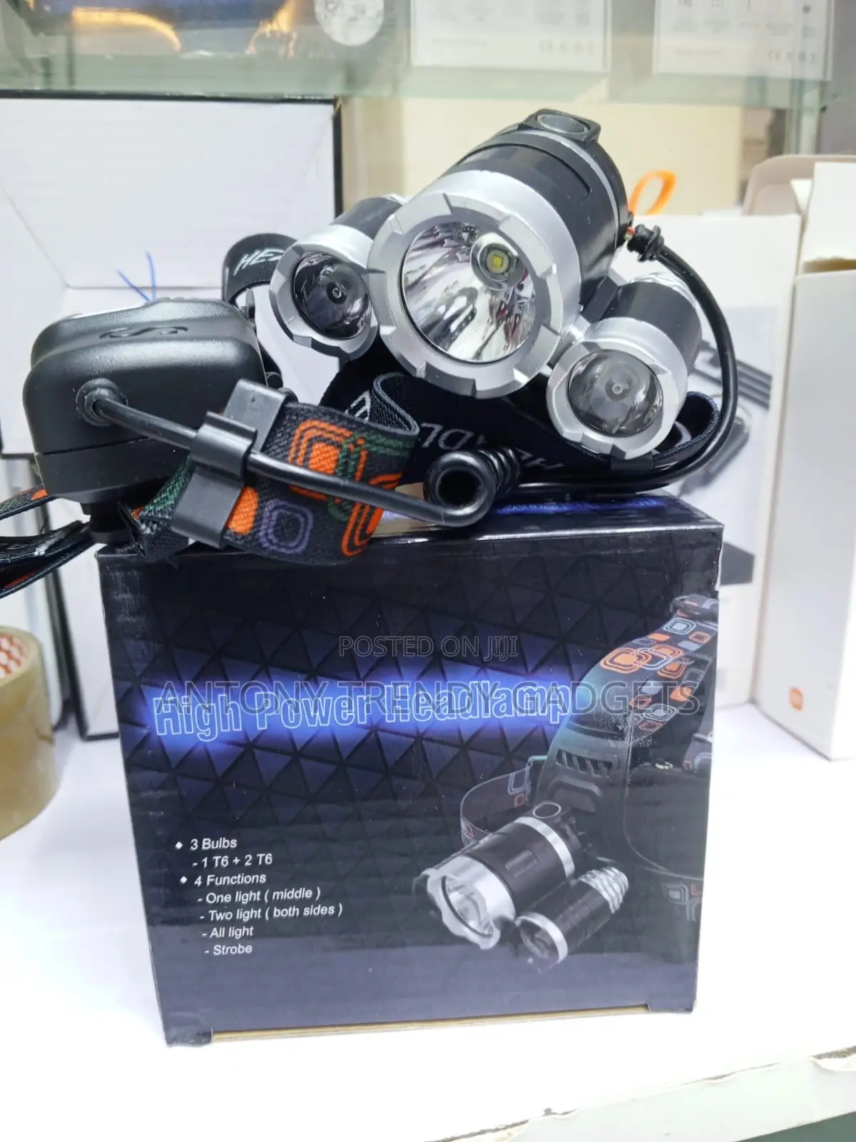 Rechargeable 3xt6 Led Headlamp Waterproof Zoom Head Torch