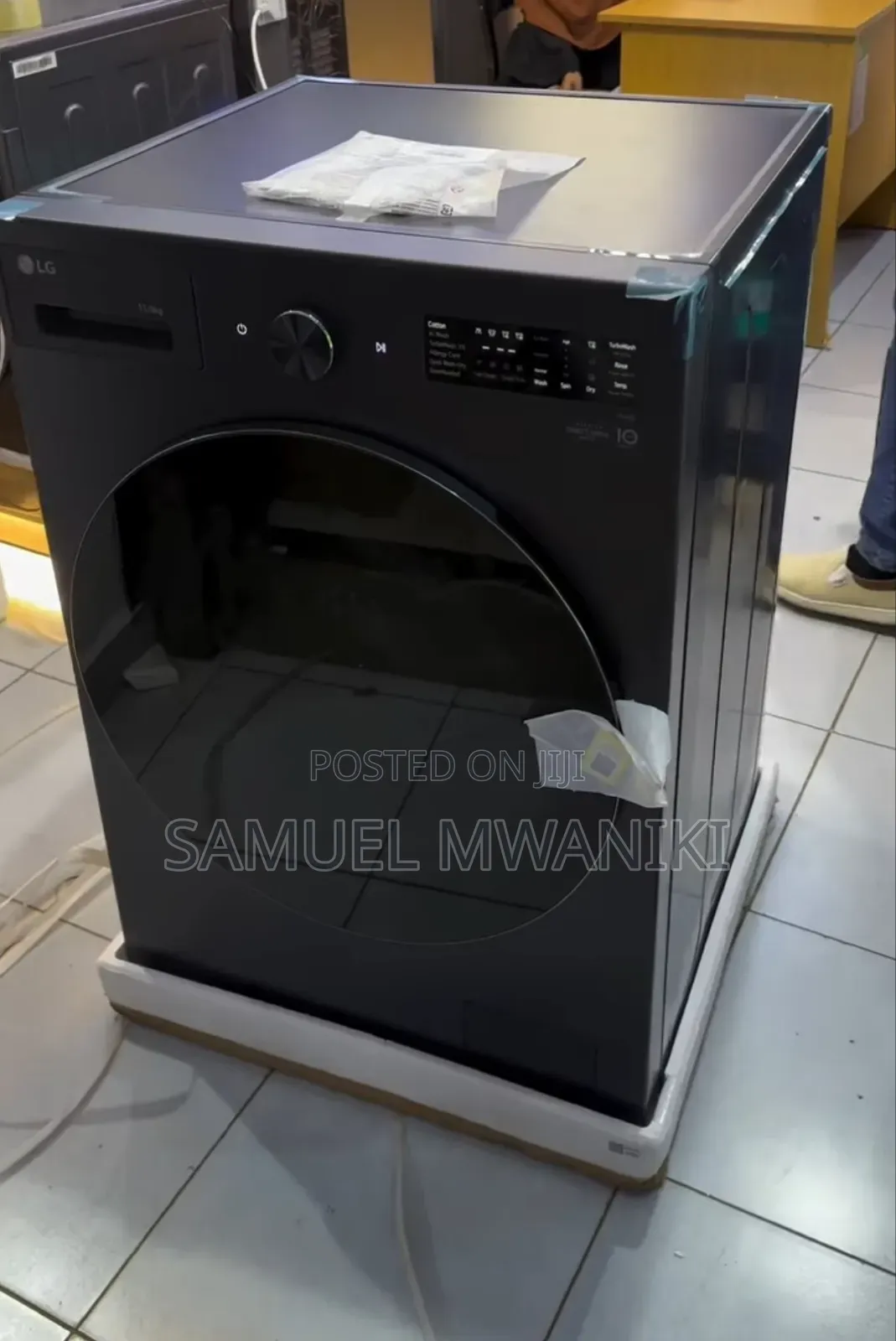 Lg 15/8 Kg Front Load Washer and Dryer Full Automatic Essence Graphite