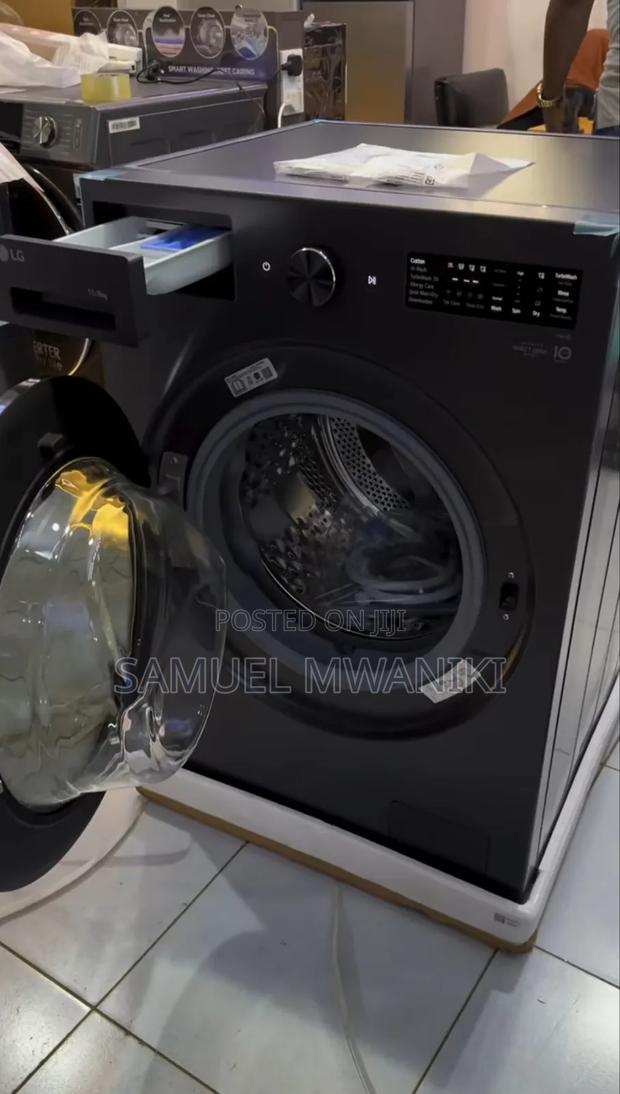 Lg 15/8 Kg Front Load Washer and Dryer Full Automatic Essence Graphite - thumbnail 3