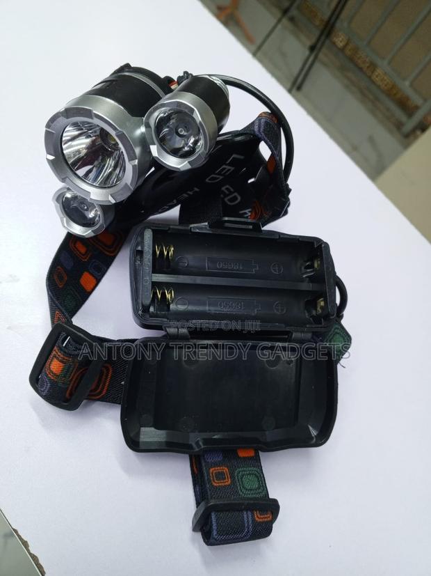 High Brightness 3 Bulb Headlamp Rechargeable Flashlight - thumbnail 2