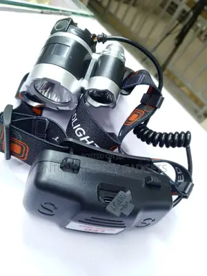 High Brightness 3 Bulb Headlamp Rechargeable Flashlight