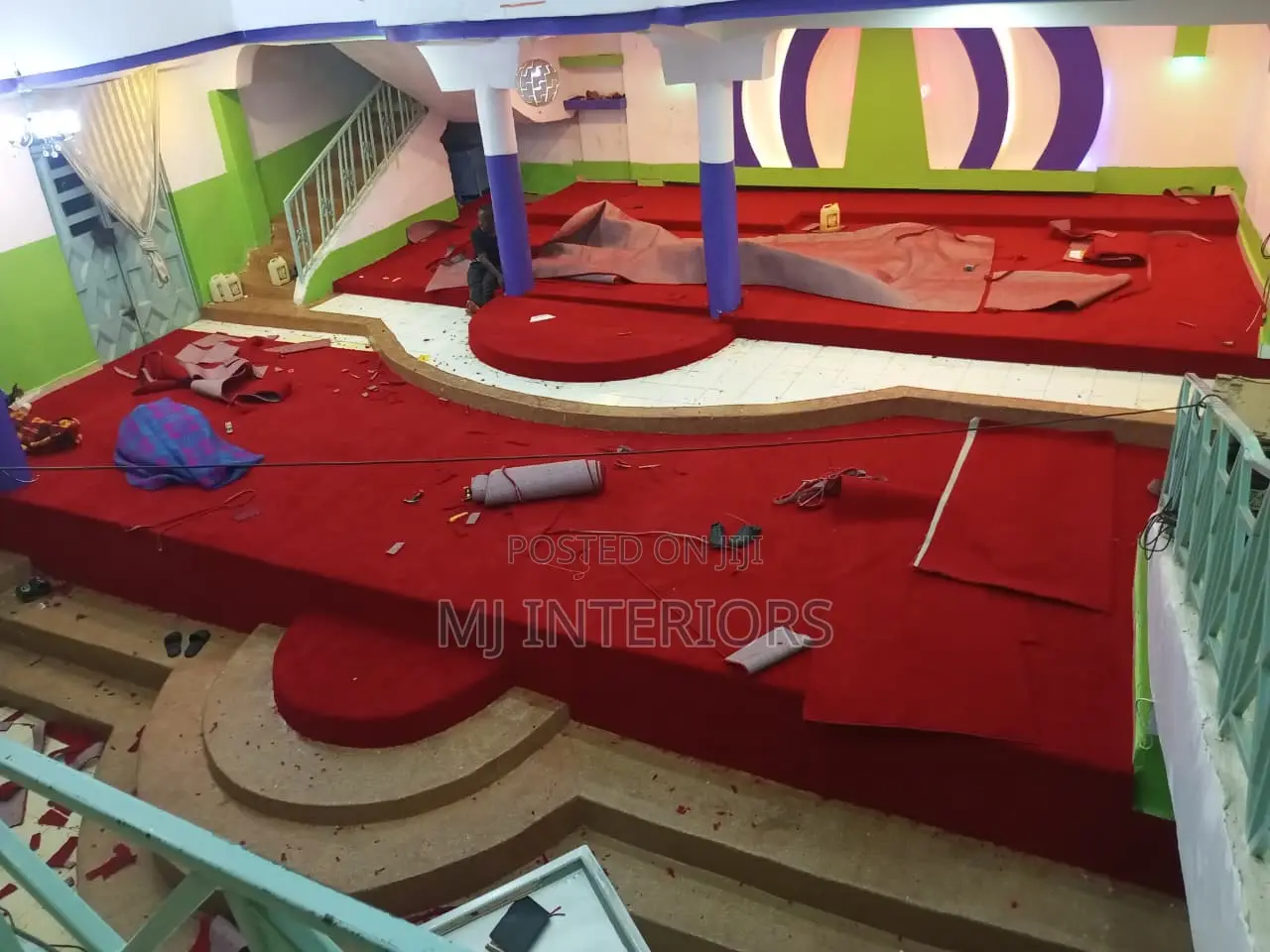 Red Vip Carpet for Church Interior Beauty Upgrade