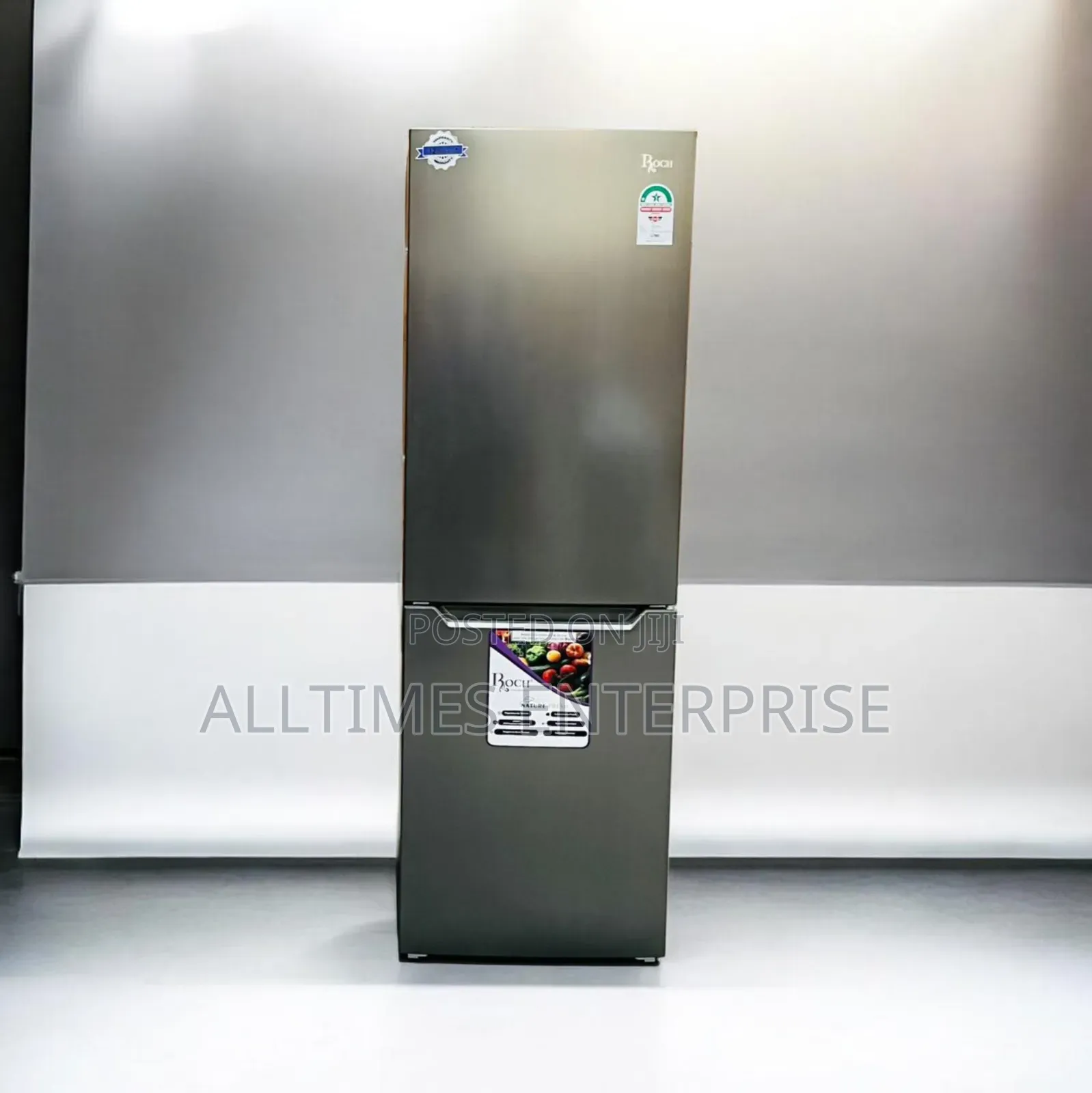 Roch No Frost Double Door Fridge With Bottom Load Freezer- 330 L