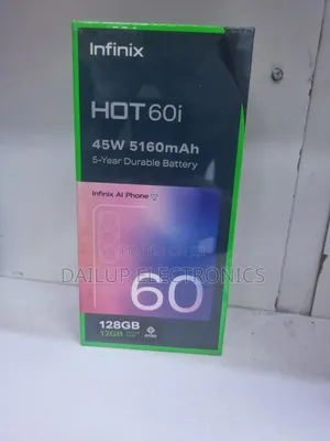 New Infinix Hot 60i 128 GB Black