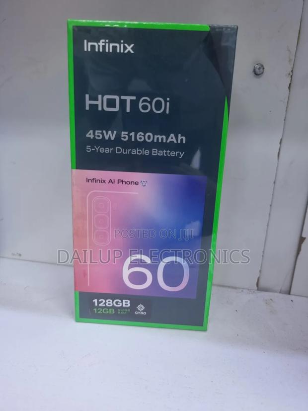 New Infinix Hot 60i 128 GB Black