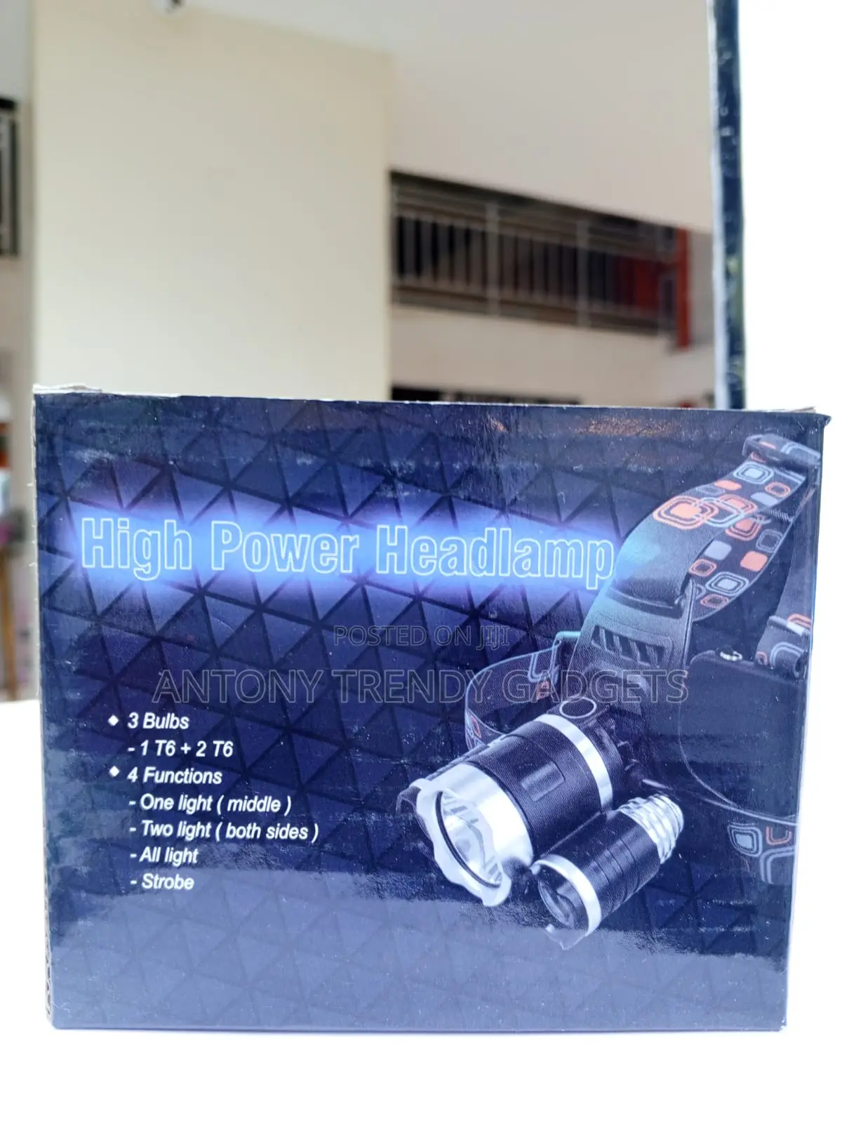 High Power T6 Led Headlight Zoomable Outdoor Flashlight