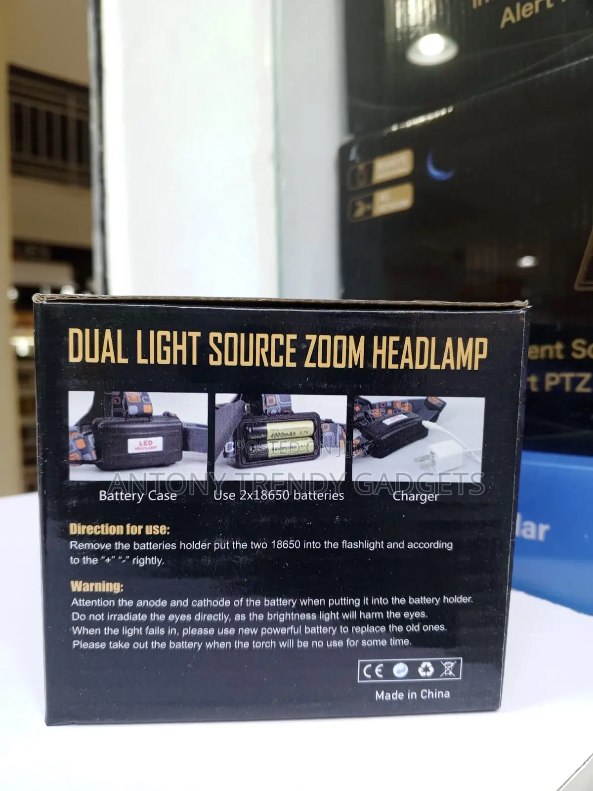 High Power T6 Led Headlight Zoomable Outdoor Flashlight