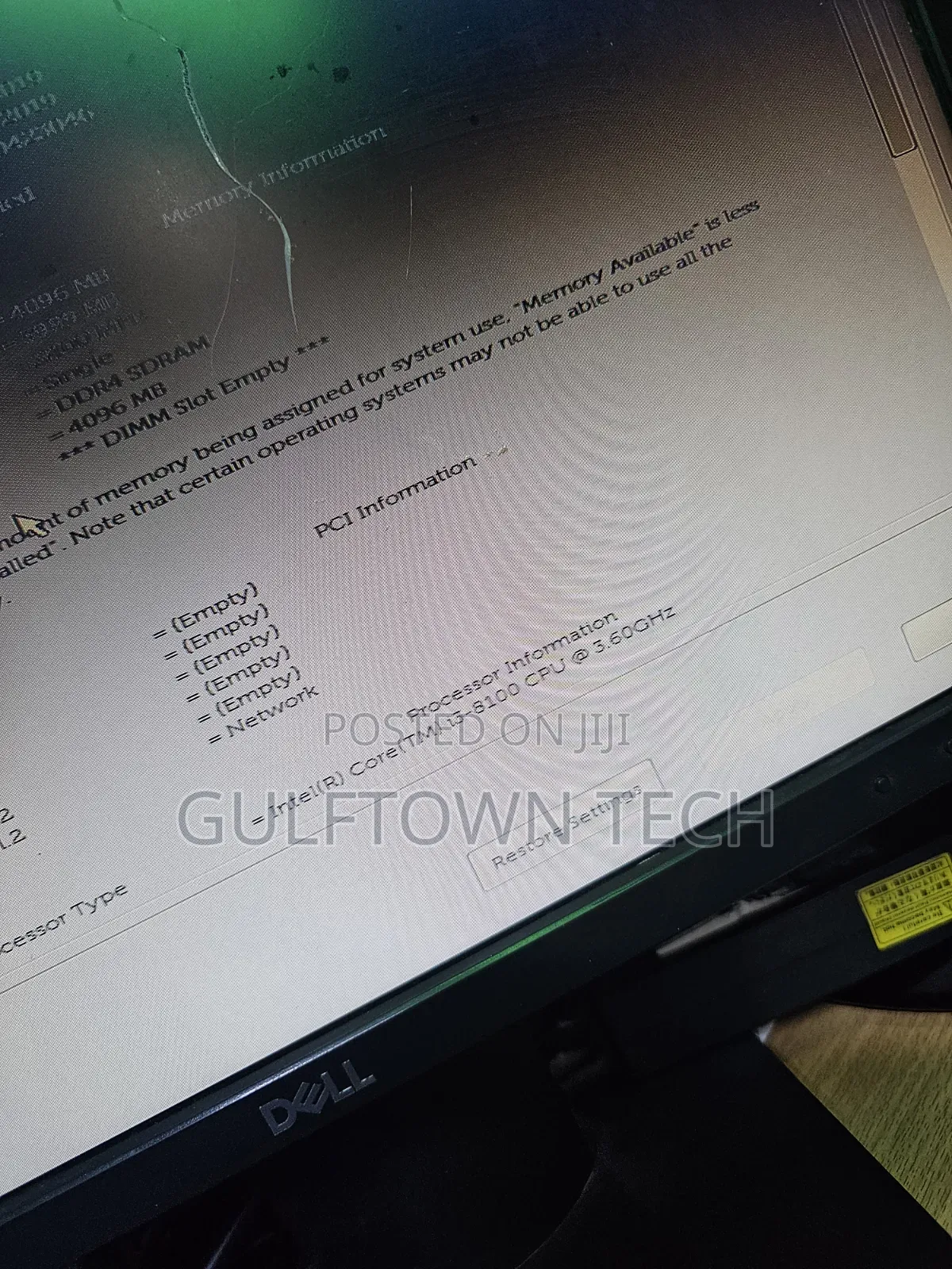 Desktop Computer Dell Vostro Mini 4GB Intel Core i3 SSD 256GB