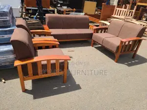 7 Seater Mahogany Open Sofa