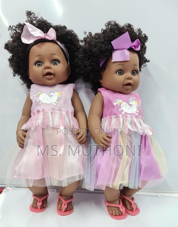 1 Pc Big Size Brown / African Dolls.