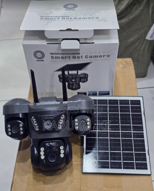 4g 3 Lens Solar Triple Lens Solar CCTV V380 Pro Camera Full 1080p Hd