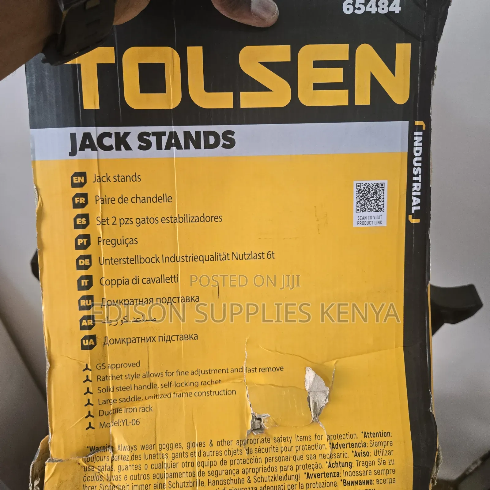 Jack Stands Tolsen 6ton Jack Stand Pair Car Lifting Stands 6 Tonnes