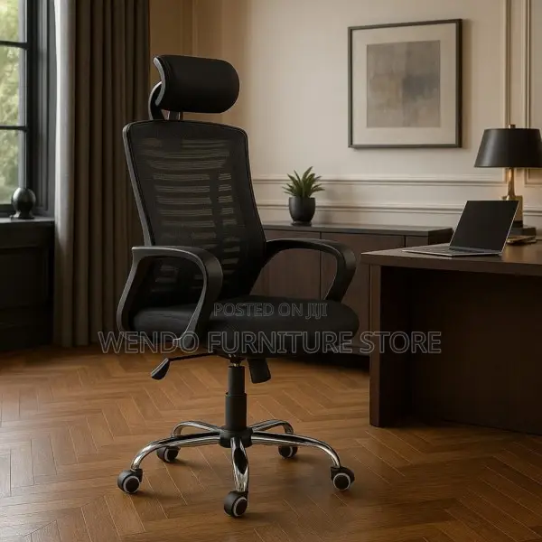 Office Chair : Ergonomic Black Mesh Office Chair