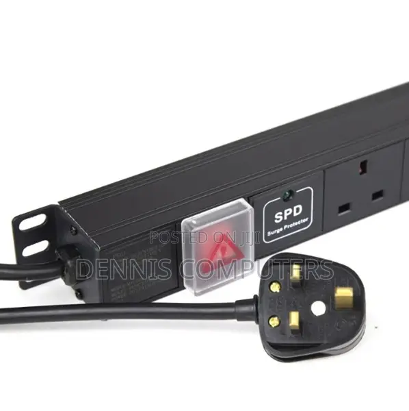 MTN 6-Way Uk Plug Pdu Black