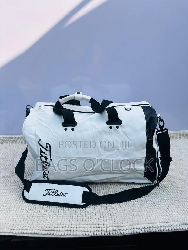 Titleist Golf Travel Duffle Bag With Shoe Compartment - White/Black